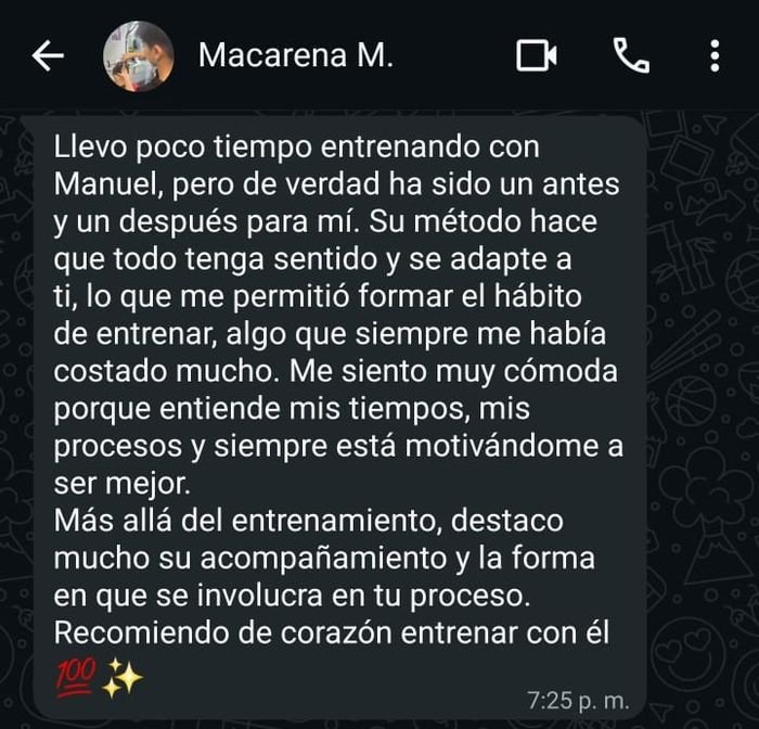 Testimonio Macarena M. — NEXFIT